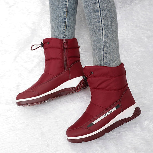 Women Boots Non-slip Waterproof Winter Ankle Snow Boots Platform
