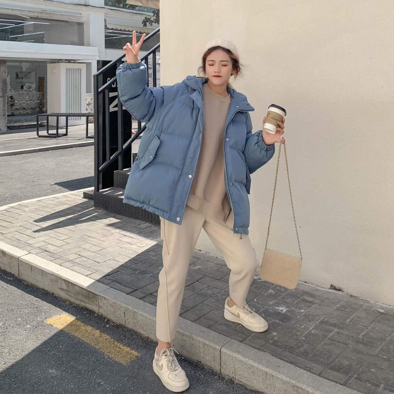 Women Short Jacket Winter Thick Hooded Cotton Padded Coats