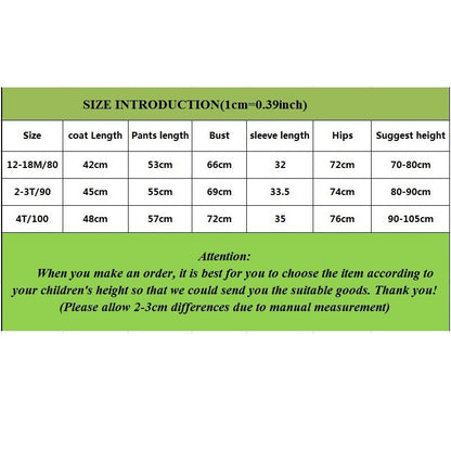 Russian Winter Suit for Children Baby Girl Down Jacket and Pants