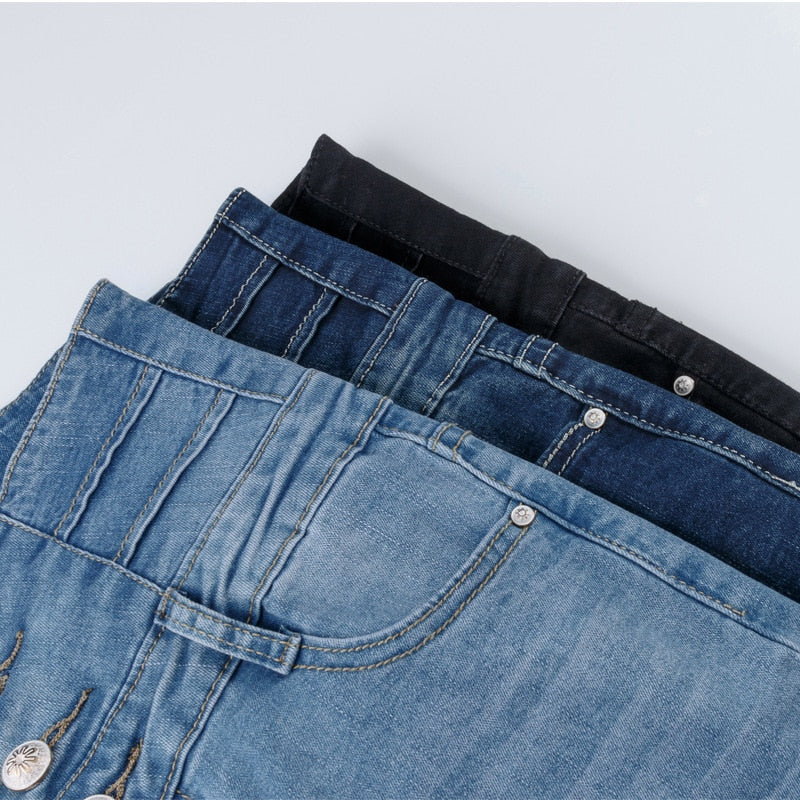 Womens skinny Jeans High Waist Fashion Slim Denim Long Pencil Pants Woman
