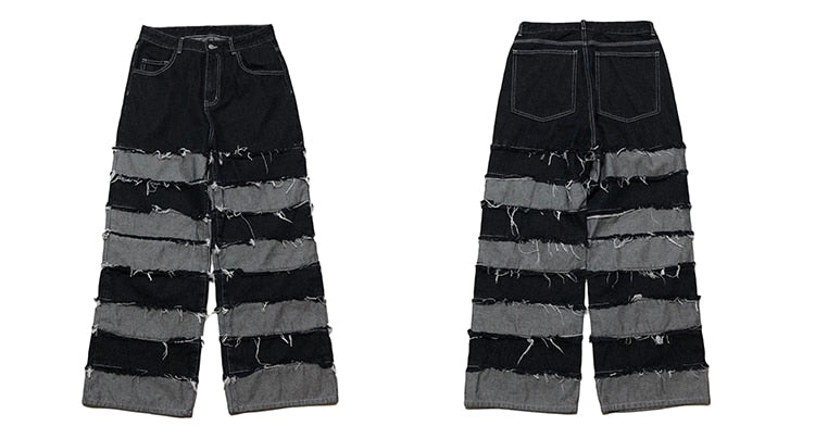 UNCLEDONJM Tassel Pants Men's Fashion Brand Pendant Wide Leg
