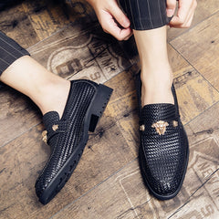 Men Shoes High Quality Pu Leather New Stylish Design Slip-on Shoes