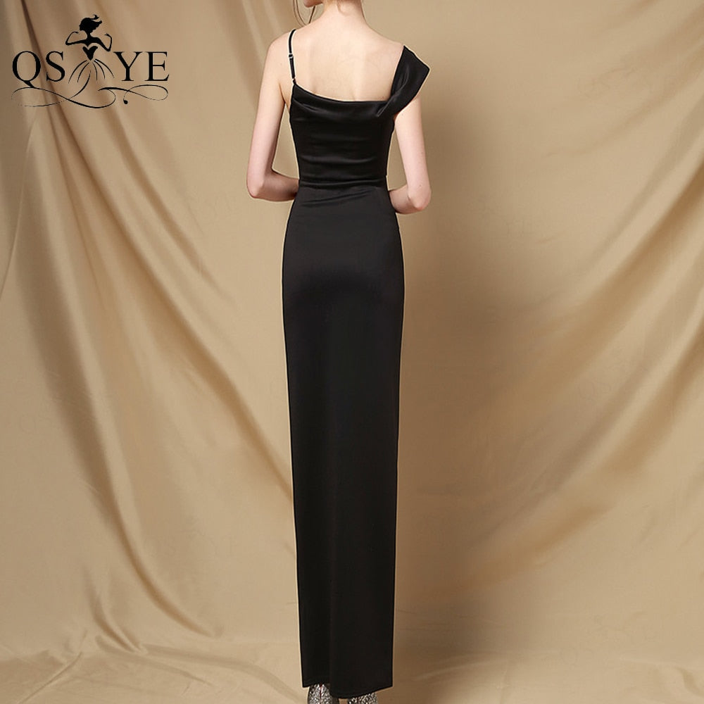 Homecoming Dresses: Evening Gown Tea Length Ruched Formal Dress Side Sleeves Straps
