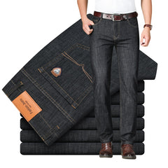 Spring and Summer Brand Fitted Straight Lightweight Jeans Classic