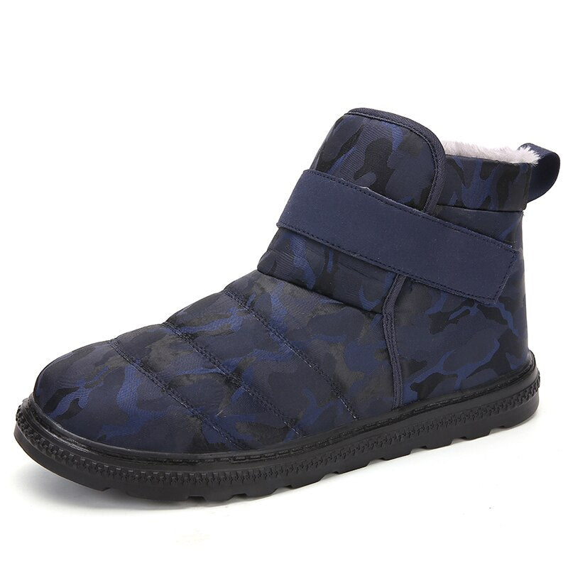 Plus Size  Men Boots Lightweight Winter Shoes for Men Snow Boots Waterproof