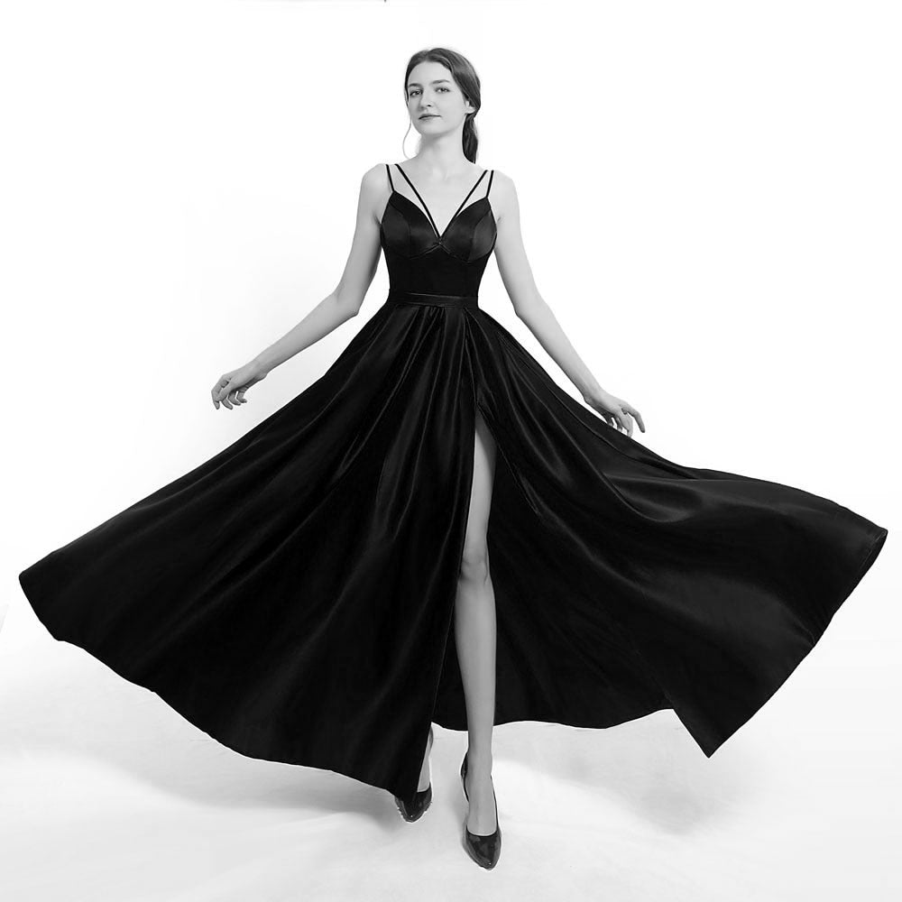 Homecoming Dresses: Prom Party Evening Dresses Side Slit Robe