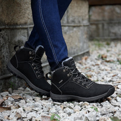 Outdoor Fashion Leather Men Boots Comfortable Men Shoes Waterproof Ankle Boots