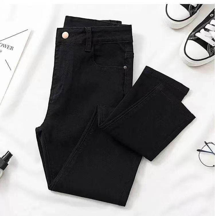 Women Jeans Autumn Elastic Pencil Trousers High Waist Ladies Tight Clothing