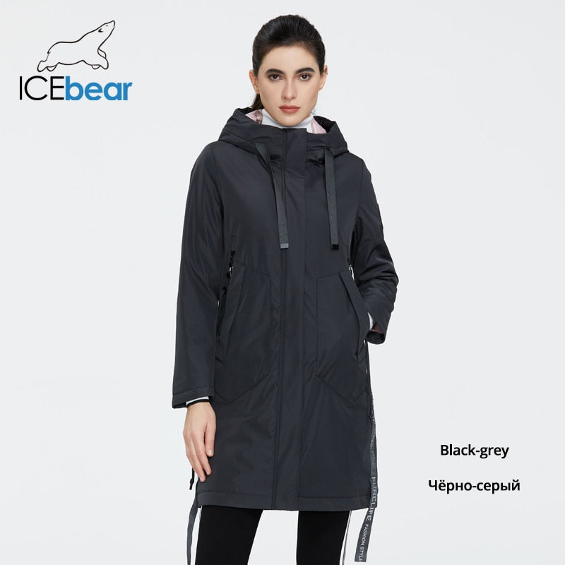 fall women's coat with a hood casual wear quality fashion autumn parka