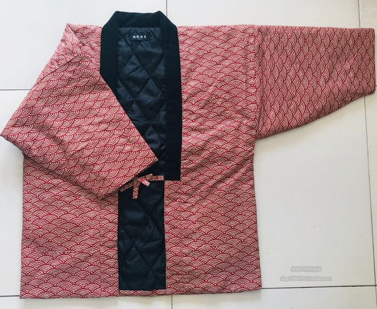 Winter Women Kimono Haori Thick Warm Cotton-Padded Jacket Autumn Casual