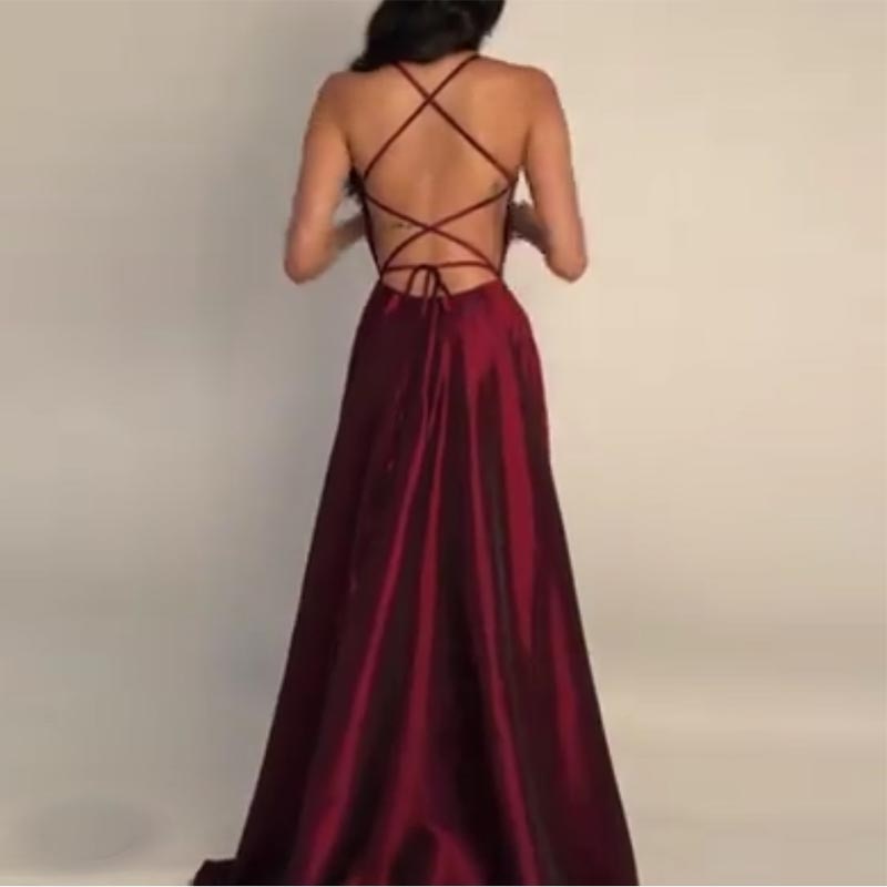 Homecoming Dresses: Evening Dress Light Sky Blue Satin Criss cross