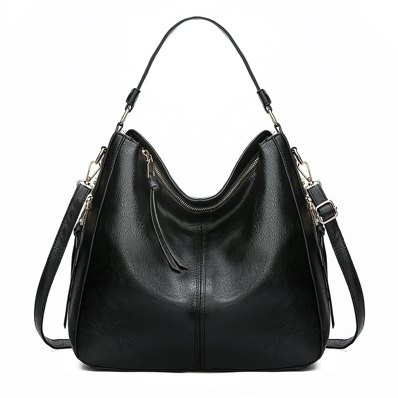 Leather Women Handbags Female Leisure Shoulder Bags
