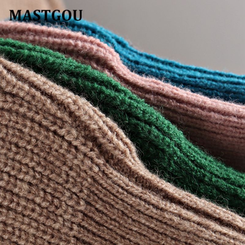 Wool Women's Sweater Autumn Winter Warm Turtlenecks Casual