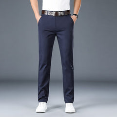 Men's Spring Summer Fashion Business Casual Long Pants Suit Pants Male