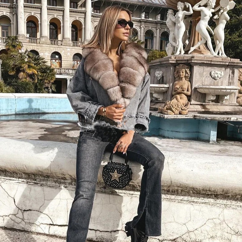 High Quality Real Fur Coats Winter Women Coats