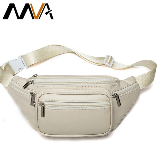 Genuine Leather Belt Bag Women's Waist Bags For Women Fanny Pack