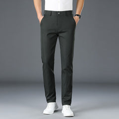 Men's Spring Summer Fashion Business Casual Long Pants Suit Pants Male