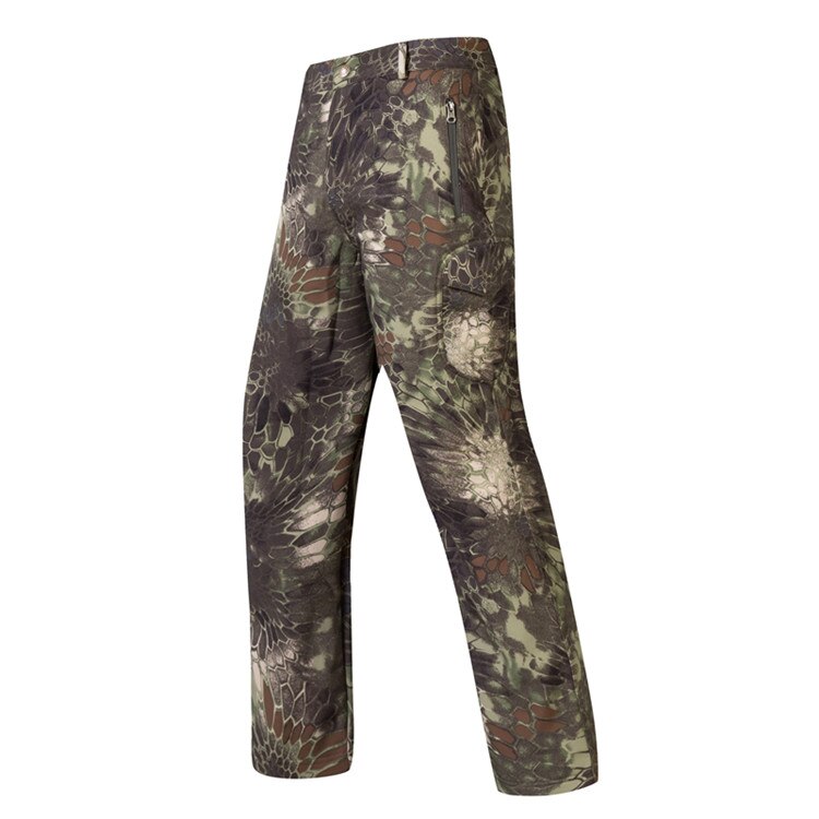 Mege Men Tactical Cargo Pants Camouflage Military Fleece Army