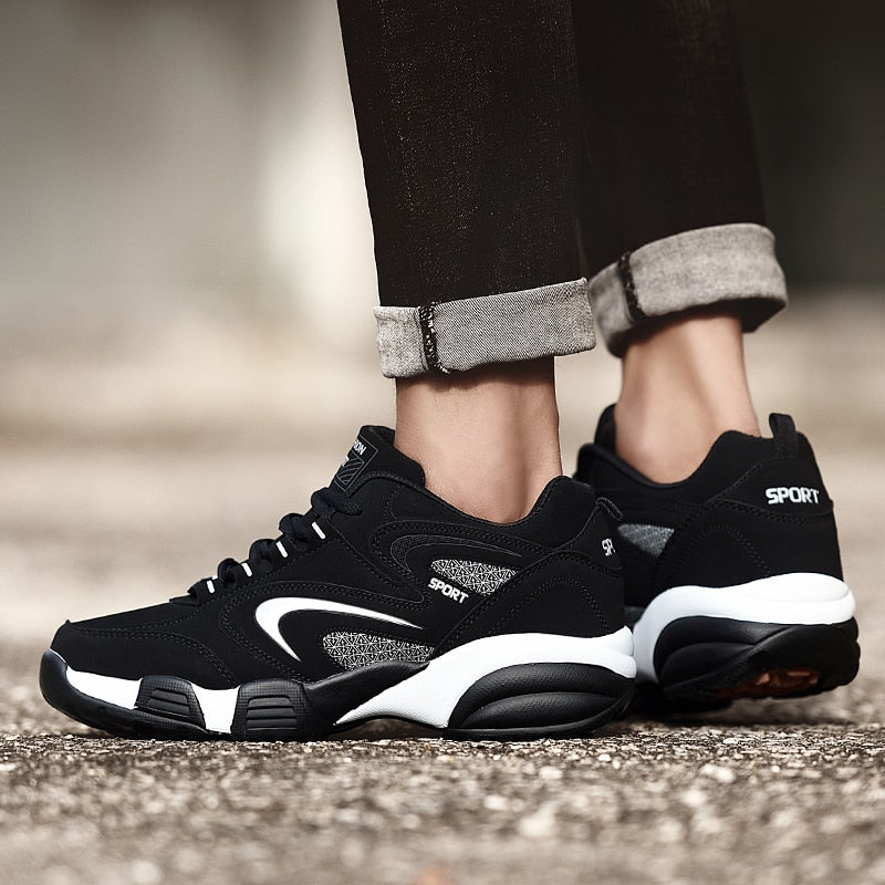 Winter Running Shoes for Men Women Keep Warm Cotton-padded Autumn