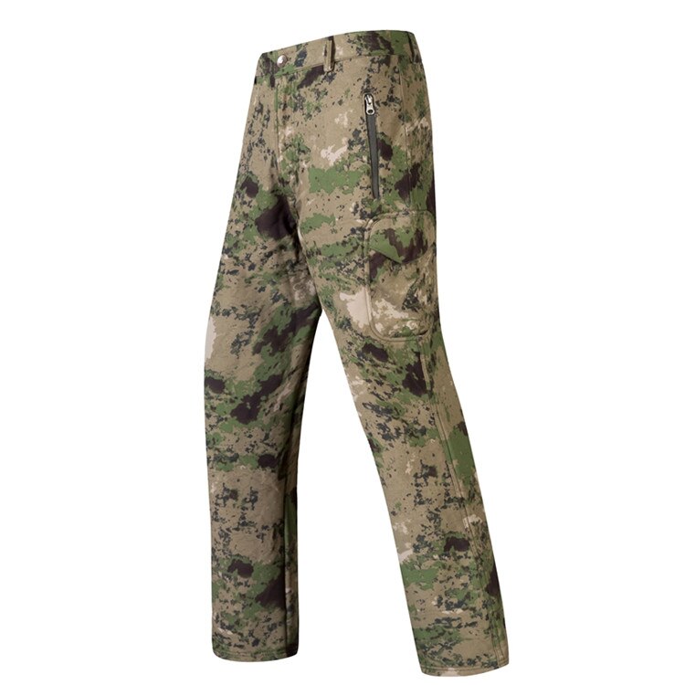 Mege Men Tactical Cargo Pants Camouflage Military Fleece Army