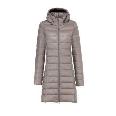 Women's Lightweight Water-Resistant Packable Puffer Coat