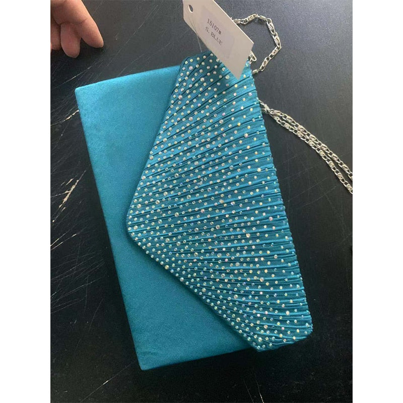 Purple Women Wedding Clutch Luxury Handbag Women Bags Designed Clutch