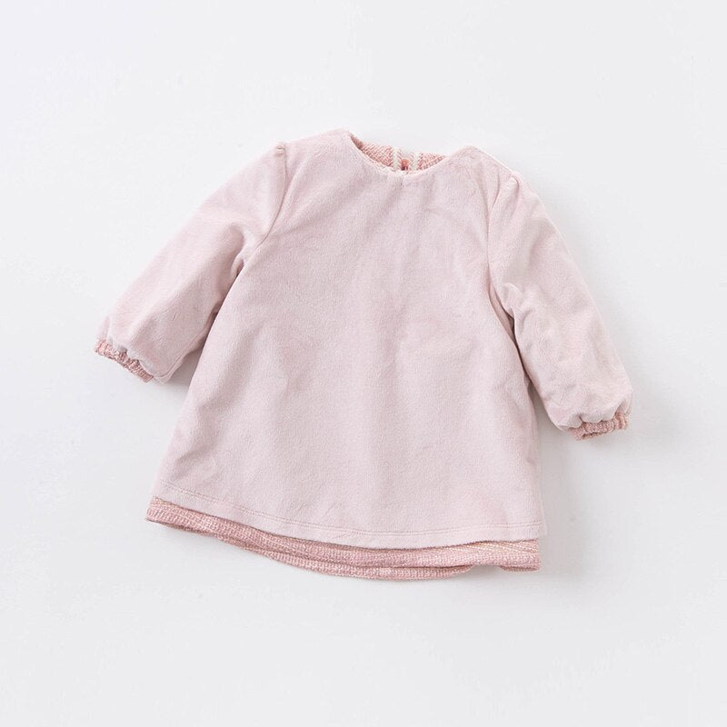 dave bella winter baby girl cute zipper dress children fashion party dress