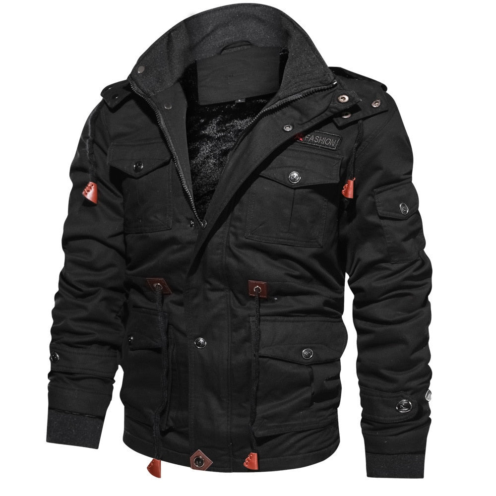 Winter Military Jacket Men Casual Thick Thermal Coat Army Pilot Jackets