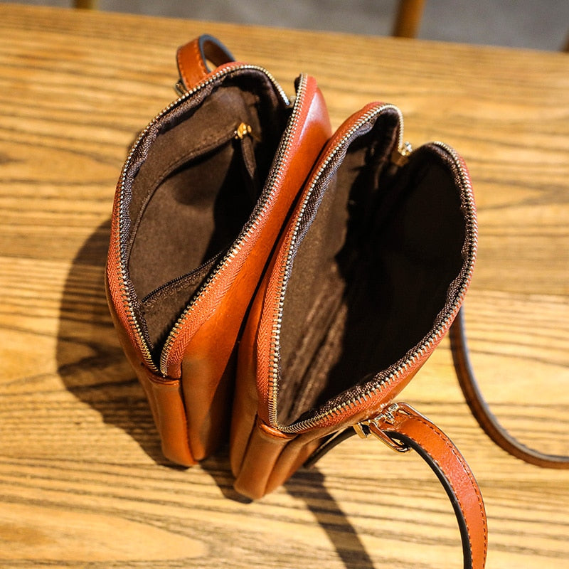 Vintage Style Shoulder Bag Simple Square Crossbody Bags For Women