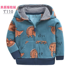 Toddler kids coats fleece boys jacket children clothes dinosaur girls clothes rainbow