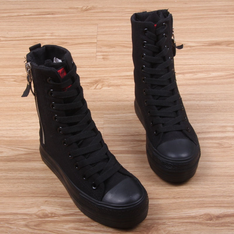 Fashion Women Sneakers Denim Casual Shoes Female Summer Canvas Shoes