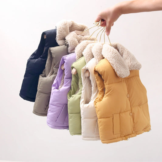 Winter wool Kids Boys Infant Girl Clothing Toddler thicken Solid Color