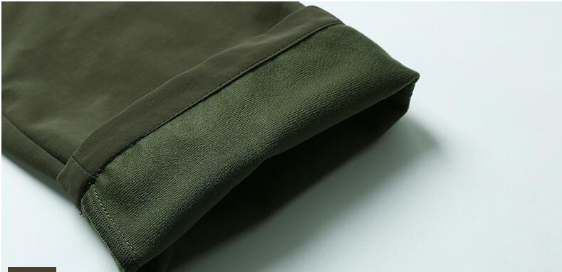 Winter Thick Fleece Warm Stretch Causal Pants Men Military SoftShell Waterproof
