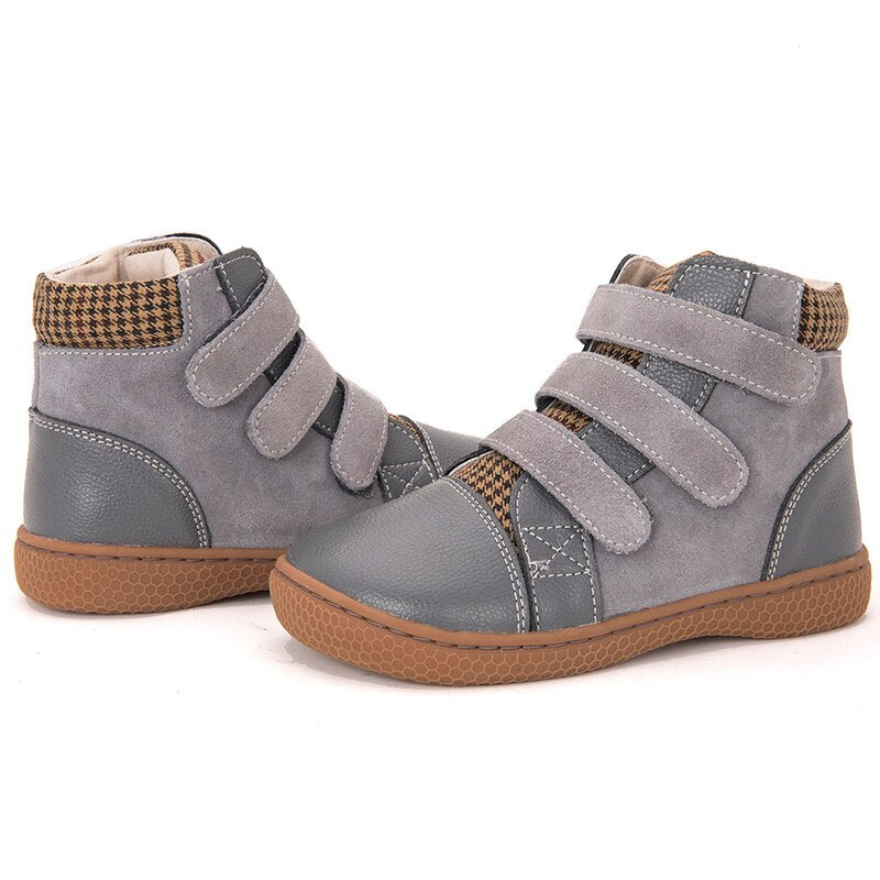 PEKNY BOSA boots barefoot shoes kids genuine leather boy shoes Girls' boots