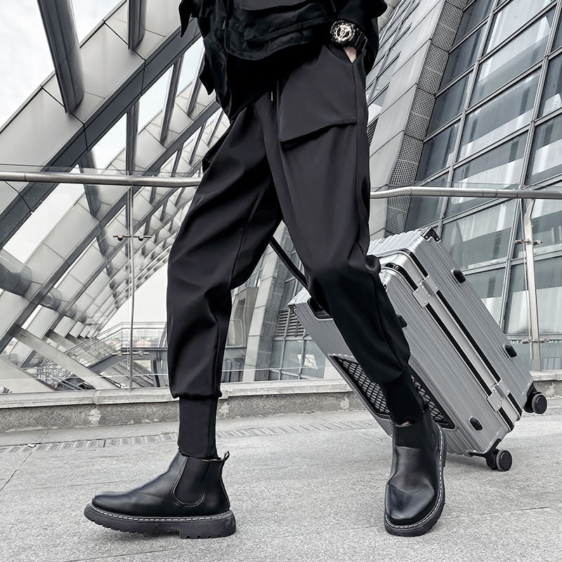 Black Cargo Pants Joggers Men Harajuku Swag Streetwear Military Techwear