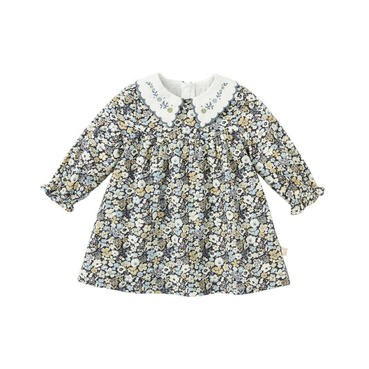 dave bella autumn baby girl cute floral print dress children fashion party dress