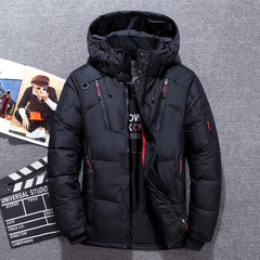 Casual Winter Warm Snow Jackets Men's Clothing White Down Jacket