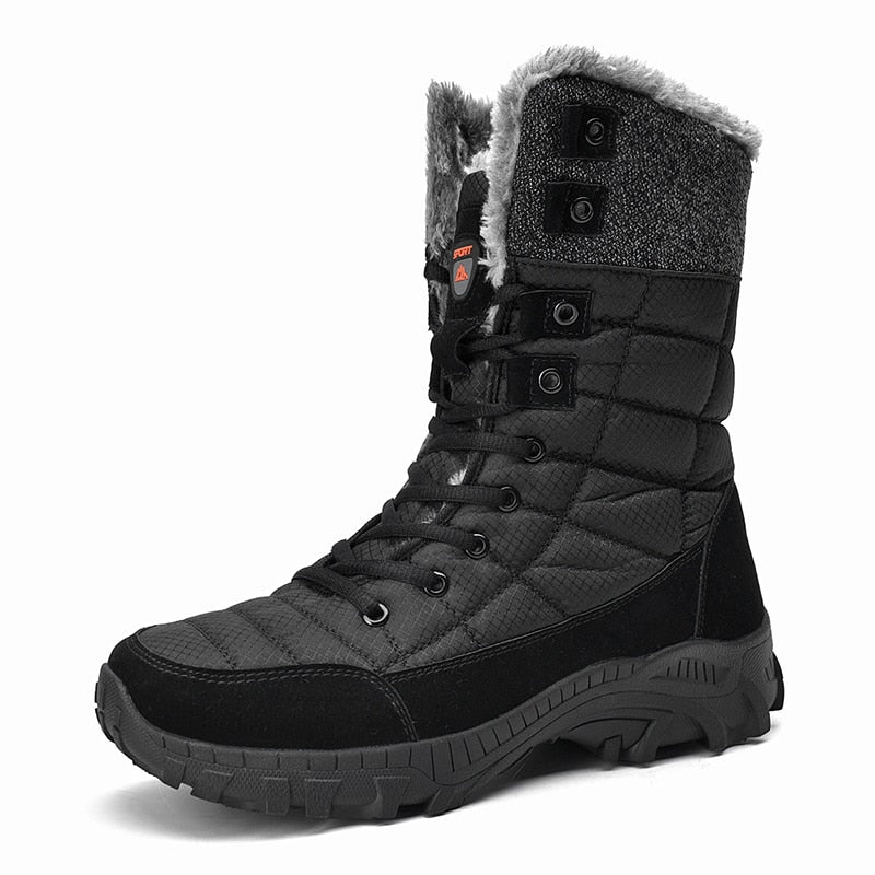 Men Winter Snow Boots Super Warm Men's Hiking Boots High Quality Waterproof