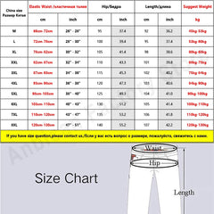 Plus Size Jeans Men Loose Joggers Streetwear Harem Jeans Cargo Pants