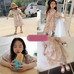 Summer Girls Dress Japanese And Korean Style Sweet Pastoral Style V-Neck