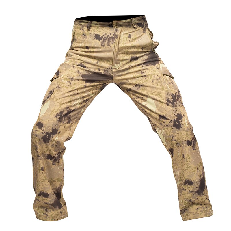 Mege Men Tactical Cargo Pants Camouflage Military Fleece Army