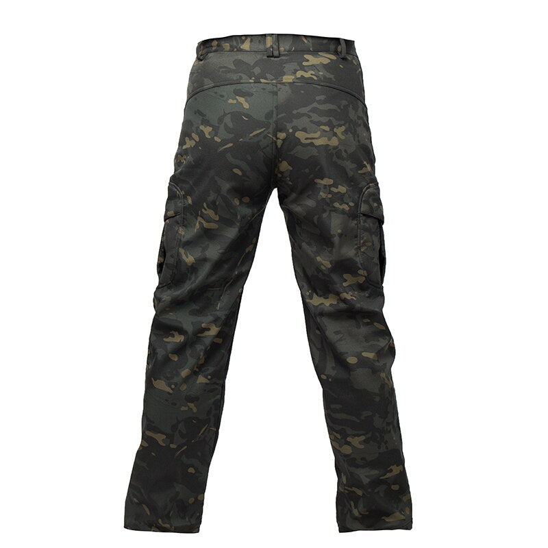 Mege Men Tactical Cargo Pants Camouflage Military Fleece Army