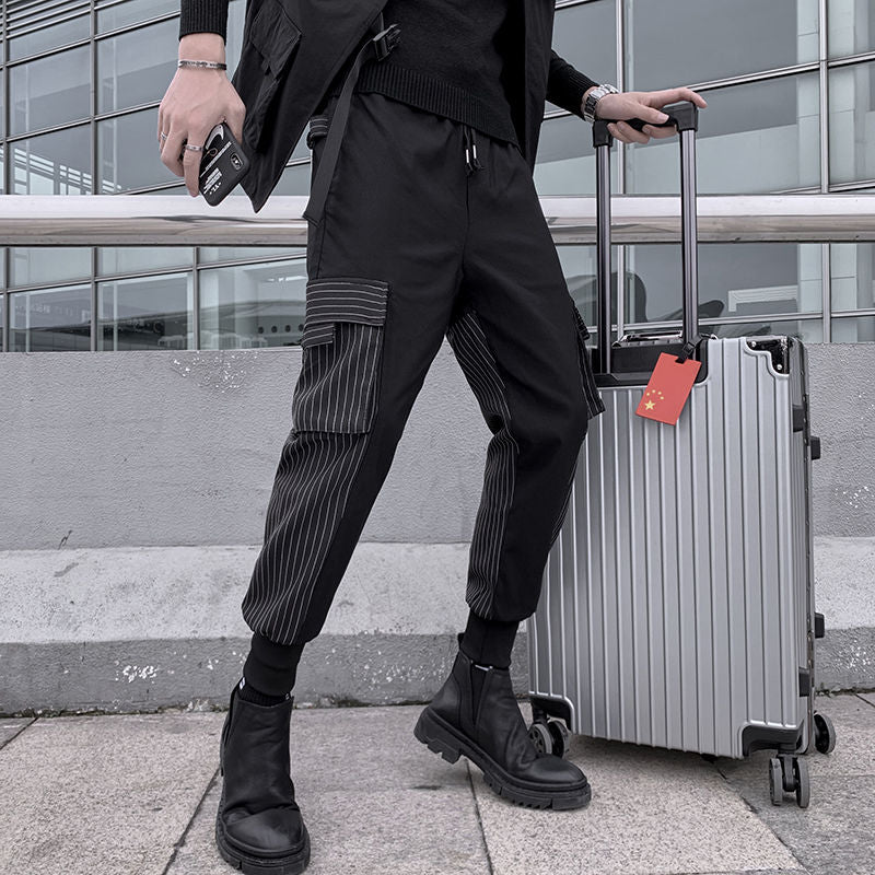 Black Cargo Pants Joggers Men Harajuku Swag Streetwear Military Techwear