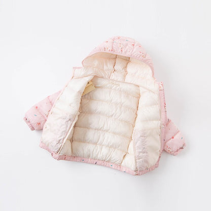 Winter Baby Unisex Fashion Cartoon Print Pockets Hooded