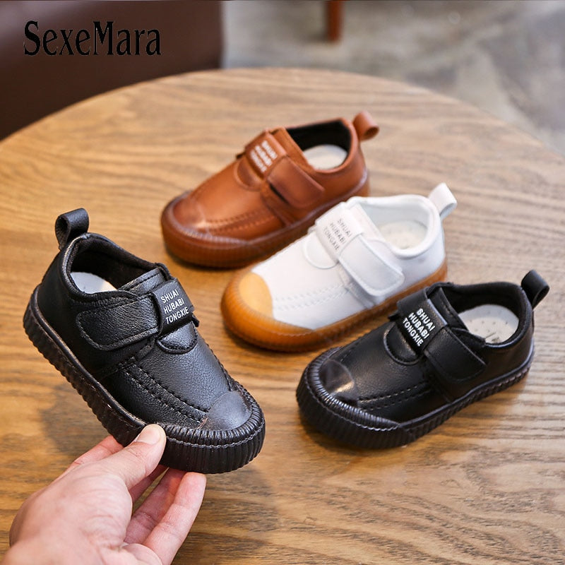 Spring Autumn England Style Baby Leather Shoes White Toddler Shoes Girl