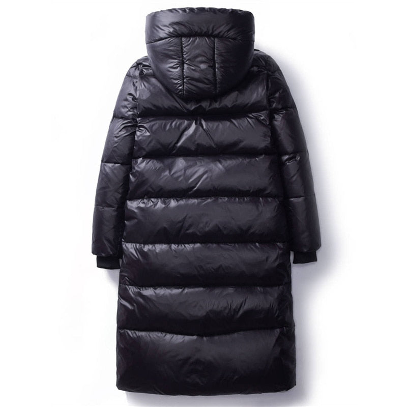 Winter Down Cotton Jackets Women Clothes Long Parkas Slim Hooded