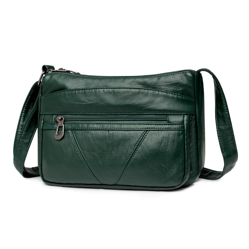 Vintage Women Handbag Purse Pu Leather Shoulder Bag Pockets Crossbody Bag