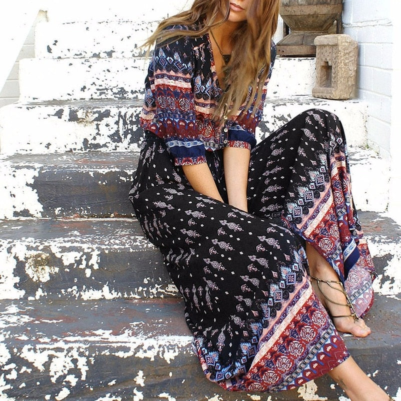 Long Floral Maxi Dress