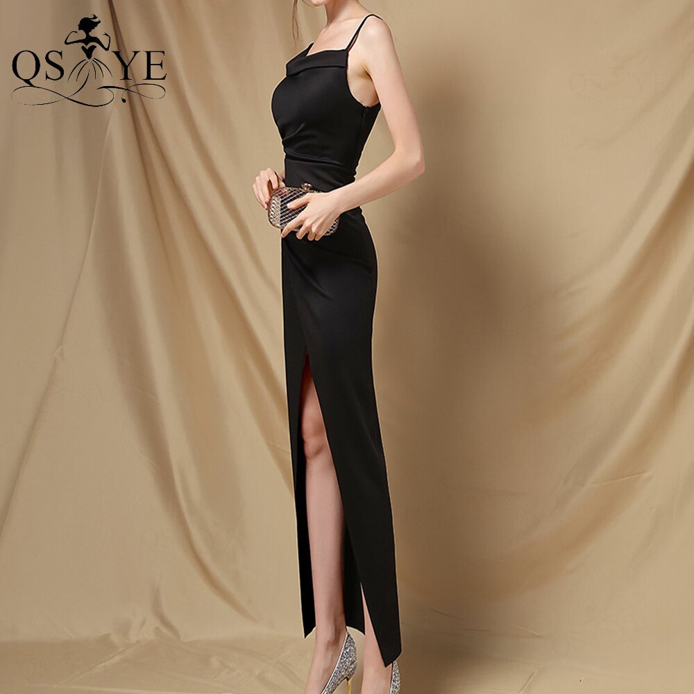 Homecoming Dresses: Evening Gown Tea Length Ruched Formal Dress Side Sleeves Straps