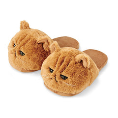 lovely PLUSH KITTEN SOFT ANIMAL Catwoman Plush Slippers Ladies home